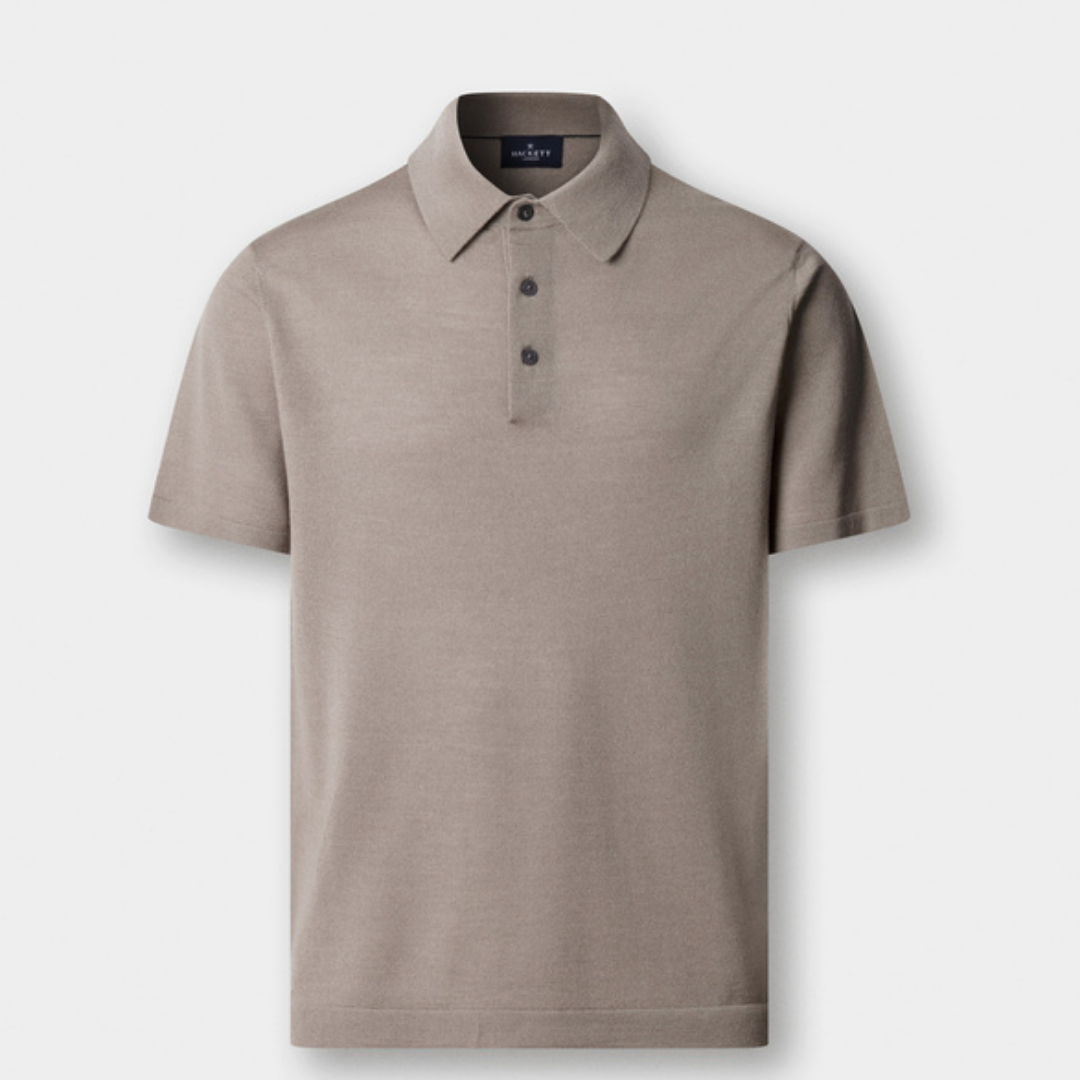 Polo Coastal de seda con corte clasico